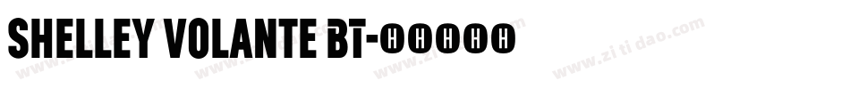 Shelley Volante BT字体转换